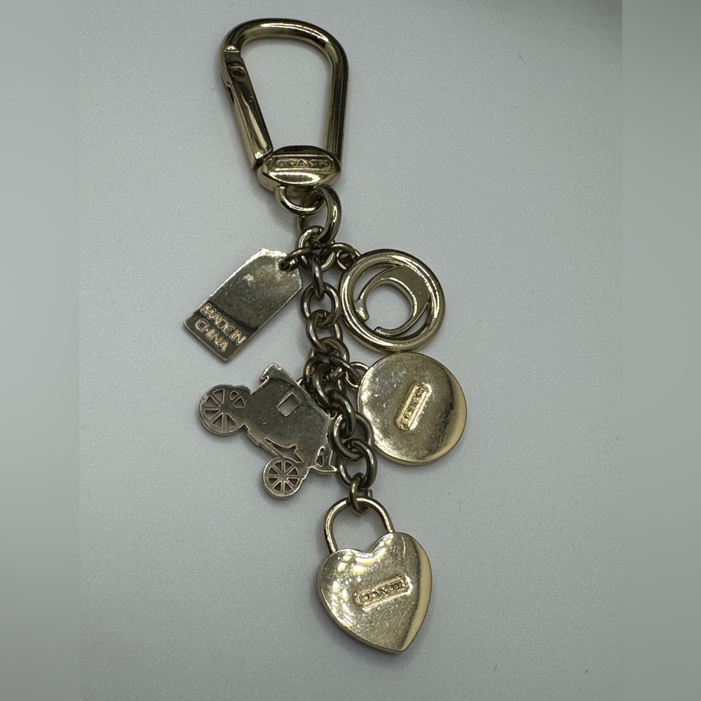 Coach Horse Carriage Series Bag Charm Key Chain Fob - Picture 4 of 5